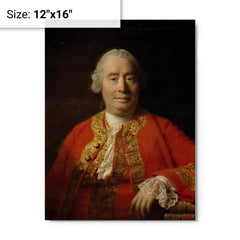 Adam Smith metal print on a plain backdrop in size 12"x16".