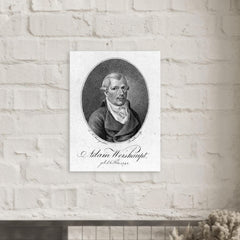 Adam Weishaupt metal print mockup