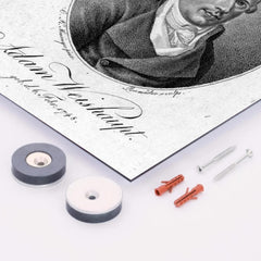 Adam Weishaupt metal print mockup