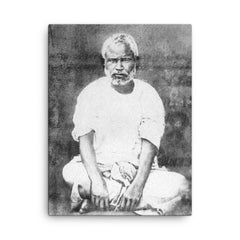 Adbhutananda canvas print on a plain backdrop in size 18"x24".