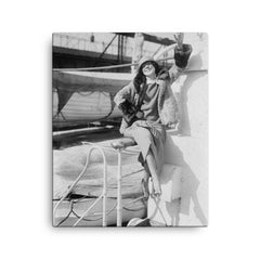Adele Astaire canvas print on a plain backdrop in size 16"x20".