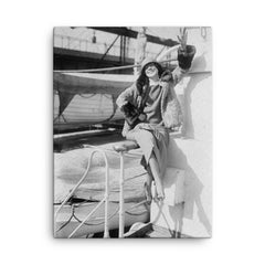 Adele Astaire canvas print on a plain backdrop in size 18"x24".