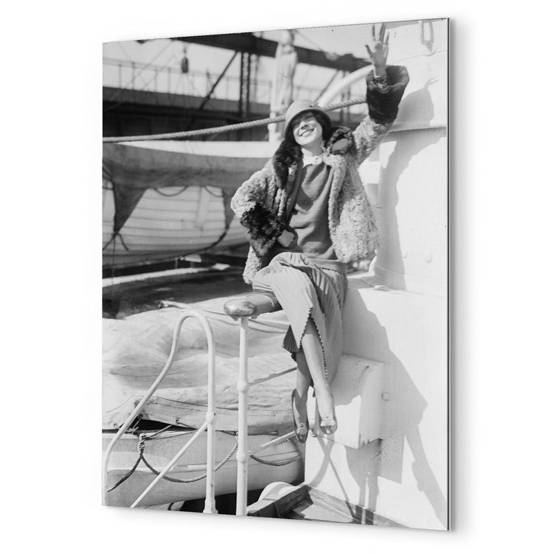 Adele Astaire metal print mockup