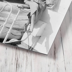 Adele Astaire metal print mockup