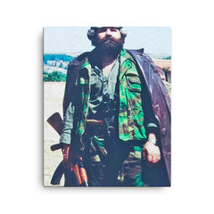 Adem Jashari canvas print on a plain backdrop in size 16"x20".