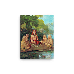 Adi Shankara canvas print on a plain backdrop in size 12"x16".