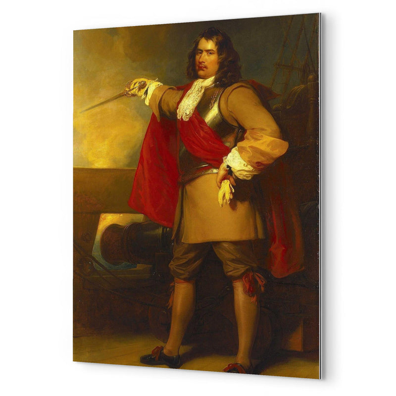 Admiral Robert Blake metal print mockup