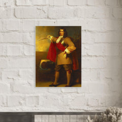Admiral Robert Blake metal print mockup