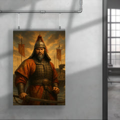 Admiral Yi Sun sin before turtle ships poster 4
