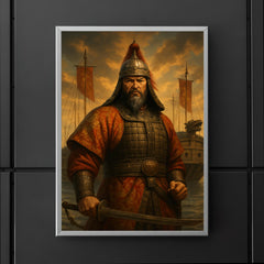 Admiral Yi Sun sin before turtle ships poster 5