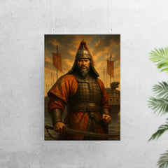 Admiral Yi Sun sin before turtle ships poster 7