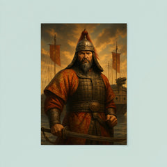 Admiral Yi Sun sin before turtle ships poster 8