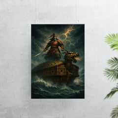 Admiral Yi Sun sin turtle ship storm poster 7