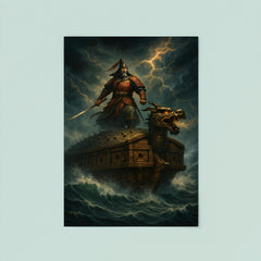 Admiral Yi Sun sin turtle ship storm poster 8