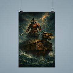 Admiral Yi Sun sin turtle ship storm poster 9