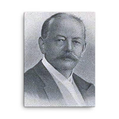 Adolf Engler canvas print on a plain backdrop in size 18"x24".