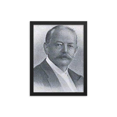 Adolf Engler framed print on a plain backdrop in size 12"x16".