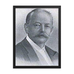 Adolf Engler framed print on a plain backdrop in size 18"x24".