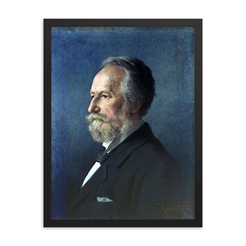 Adolf Eugen Fick framed print on a plain backdrop in size 18