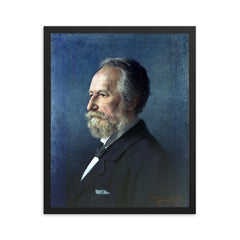 Adolf Gaston Eugen Fick framed print on a plain backdrop in size 16"x20".