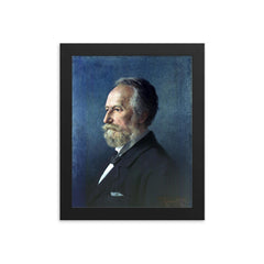 Adolf Gaston Eugen Fick framed print on a plain backdrop in size 8"x10".