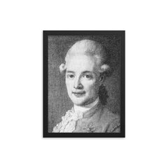 Adolf Ludvig Hamilton framed print on a plain backdrop in size 12"x16".