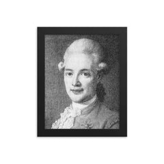 Adolf Ludvig Hamilton framed print on a plain backdrop in size 8"x10".