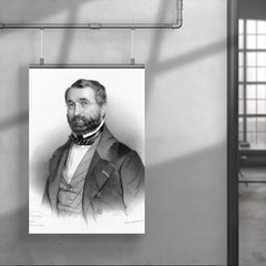 Adolphe Adam official portrait by Maurin, 1840 poster 4
