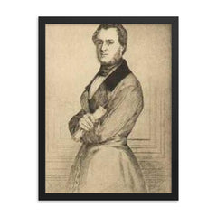 Adolphe Schneider framed print on a plain backdrop in size 18"x24".