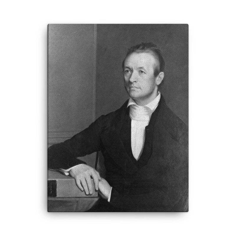 Adoniram Judson canvas print on a plain backdrop in size 18