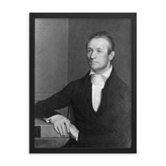 Adoniram Judson framed print on a plain backdrop in size 18"x24".