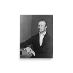 Adoniram Judson poster on a plain backdrop in size 12"x16".