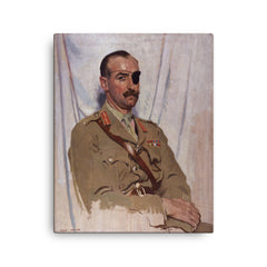 Adrian Carton de Wiart canvas print on a plain backdrop in size 16"x20".