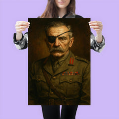 Adrian Carton de Wiart eye patch portrait poster 3