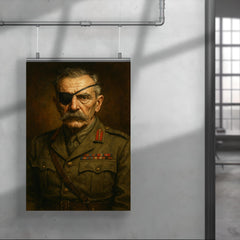 Adrian Carton de Wiart eye patch portrait poster 4