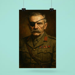 Adrian Carton de Wiart eye patch portrait poster 6