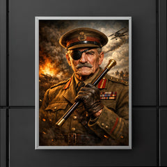 Adrian Carton de Wiart eyepatch and swagger stick poster 5