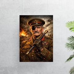 Adrian Carton de Wiart eyepatch and swagger stick poster 7