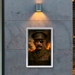 Adrian Carton de Wiart eyepatch battle portrait poster 2