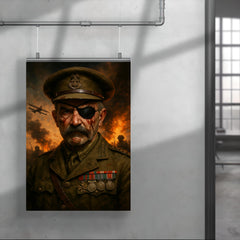 Adrian Carton de Wiart eyepatch battle portrait poster 4