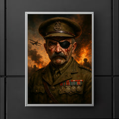 Adrian Carton de Wiart eyepatch battle portrait poster 5
