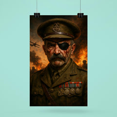 Adrian Carton de Wiart eyepatch battle portrait poster 6