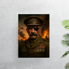 Adrian Carton de Wiart eyepatch battle portrait poster 7
