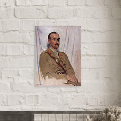 Adrian Carton de Wiart metal print mockup