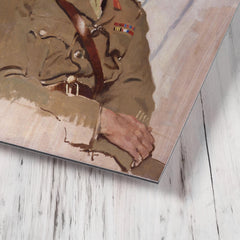 Adrian Carton de Wiart metal print mockup