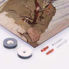 Adrian Carton de Wiart metal print mockup