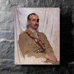 Adrian Carton de Wiart metal print mockup