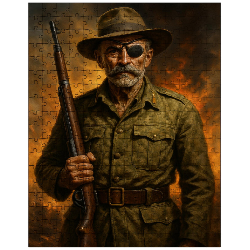 Adrian Carton de Wiart one eyed battlefield portrait jigsaw puzzle