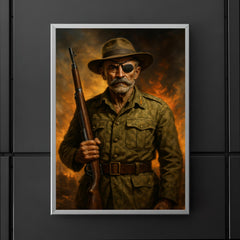Adrian Carton de Wiart one eyed battlefield portrait poster 5