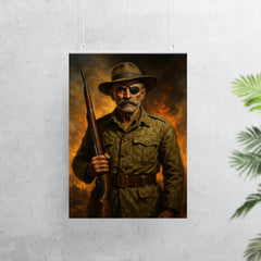 Adrian Carton de Wiart one eyed battlefield portrait poster 7